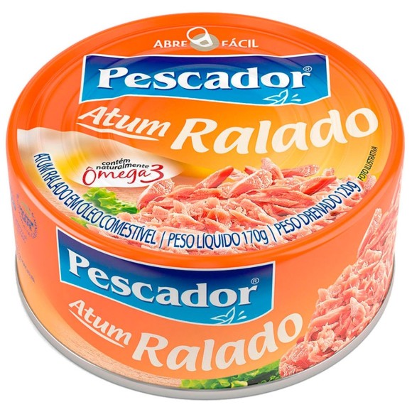 ATUM RALADO EM ÓLEO PESCADOR 170G