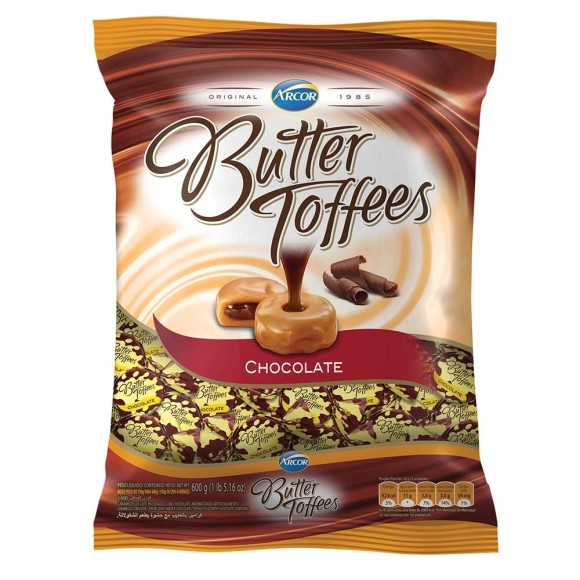 BALA BUTTER TOFFEES CHOCOLATE 600G