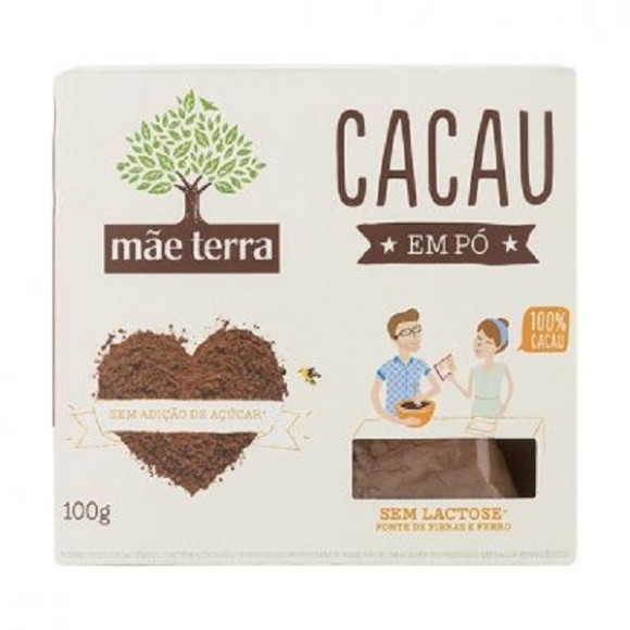 CACAU EM PÓ SEM LACTOSE 100G MÃE TERRA