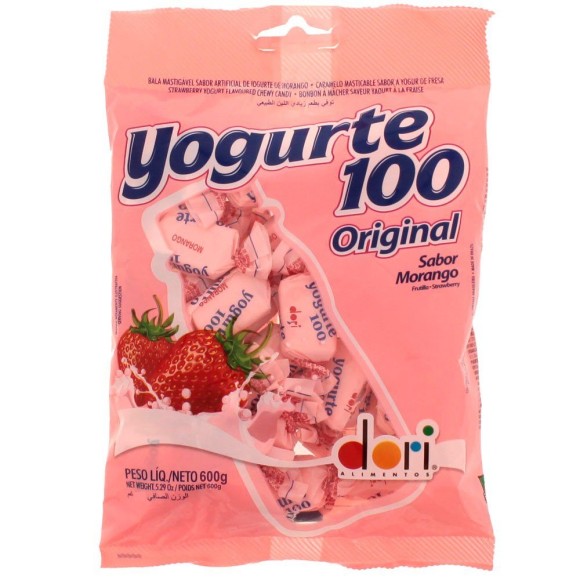 BALA DE YOGURTE MORANGO 600G