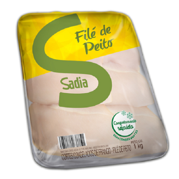 FILÉ DE PEITO DE FRANGO PACOTE COM 1 KG