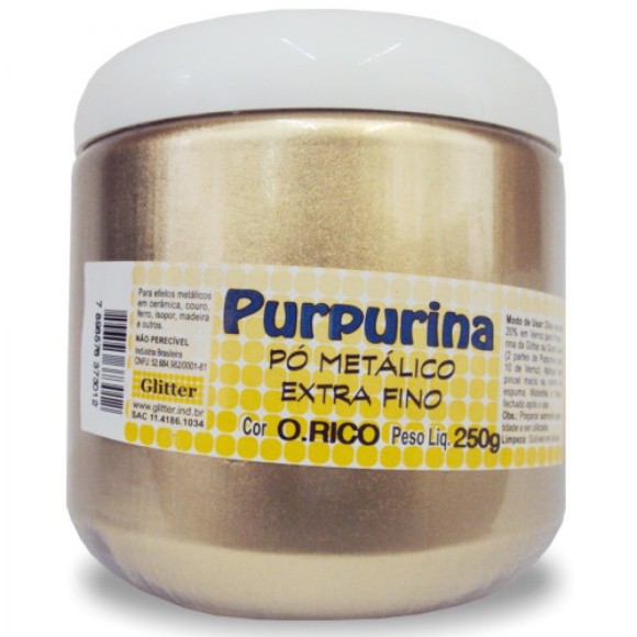 PURPURINA EM PÓ OURO 250G