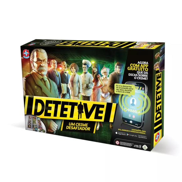 JOGO DE TABULEIRO DETETIVE COM APLICATIVO