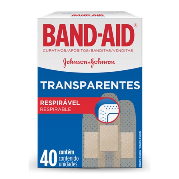 CURATIVO BAND AID COM 40 UNIDADES