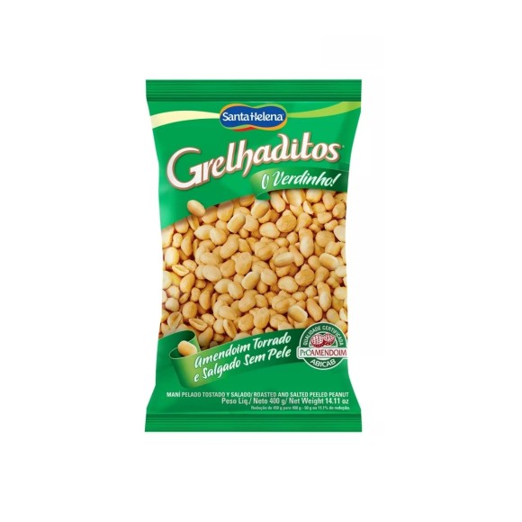 AMENDOIM SEM PELE GRELHADITOS 400G