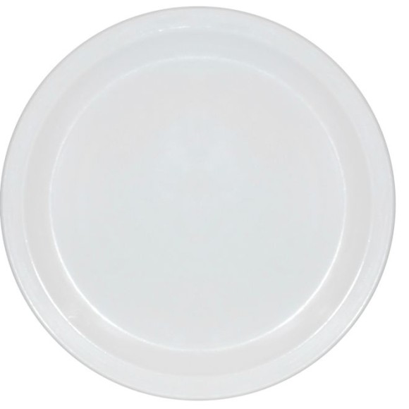 PRATO 25 CM POLIPROPILENO BRANCO 1 UNIDADE