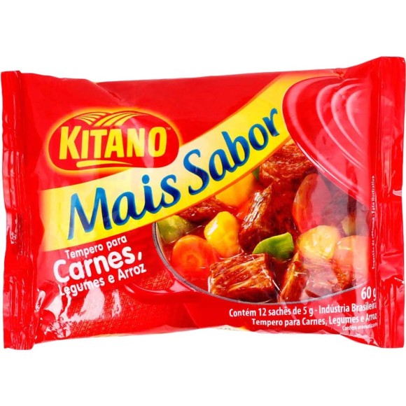 TEMPERO KITANO MAIS SABOR CARNES 60G