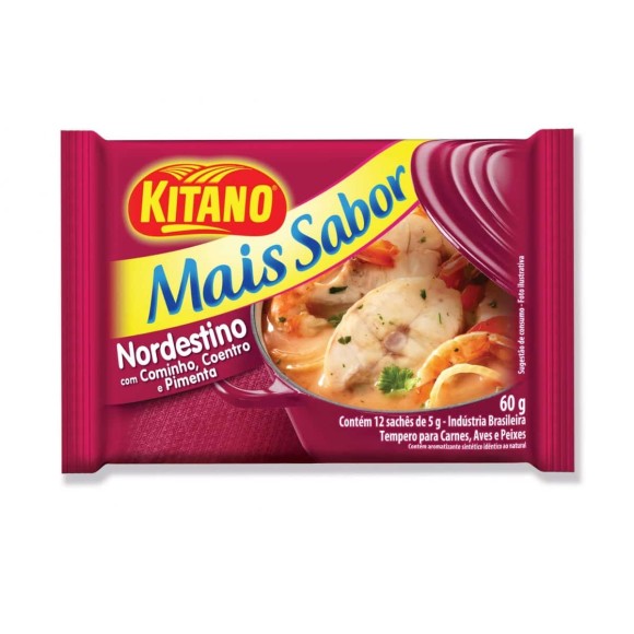 TEMPERO KITANO MAIS SABOR NORDESTINO 60G