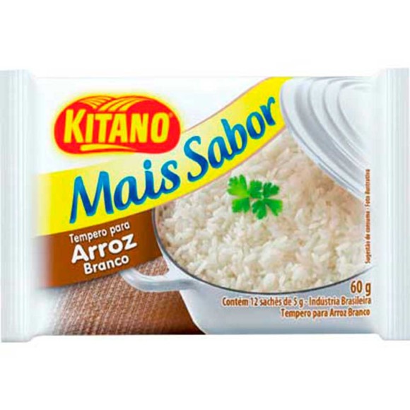 TEMPERO KITANO MAIS SABOR ARROZ BRANCO 60G