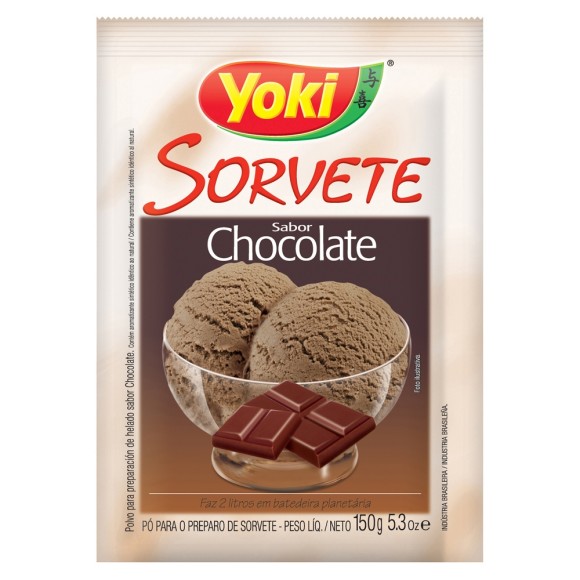 PÓ PARA SORVETE CHOCOLATE 150G