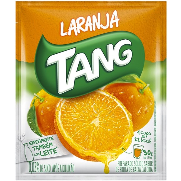 REFRESCO EM PÓ DE LARANJA TANG 25G CAIXA COM 15 UNIDADES