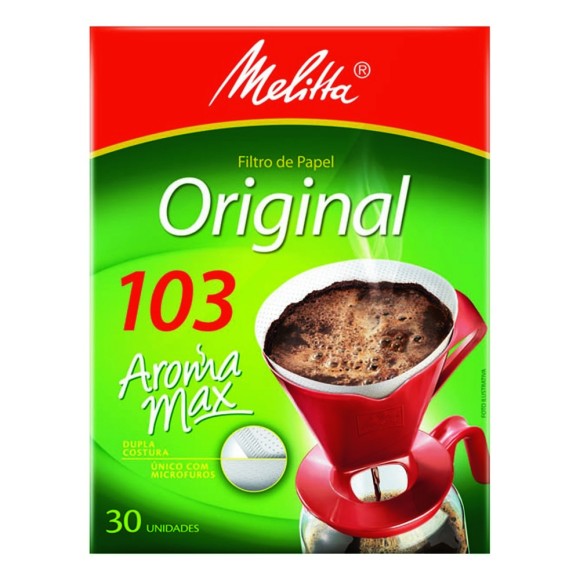 COADOR DE PAPEL MÉDIO Nº103 COM 30 UNIDADES MELITTA