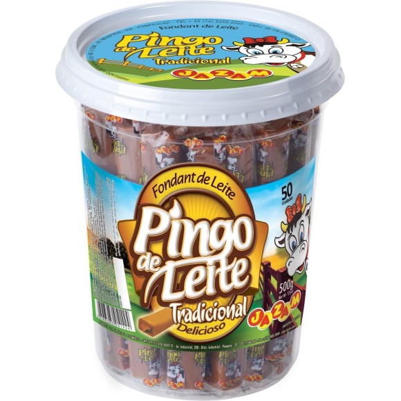 PINGO DE LEITE COM 50 UNIDADES 500G