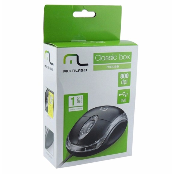 MOUSE USB ÓPTICO MULTILASER CLASSIC