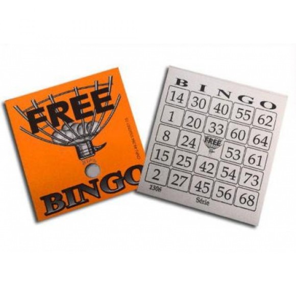 CARTELA DE BINGO FREE 100 FOLHAS (UNIDADE)